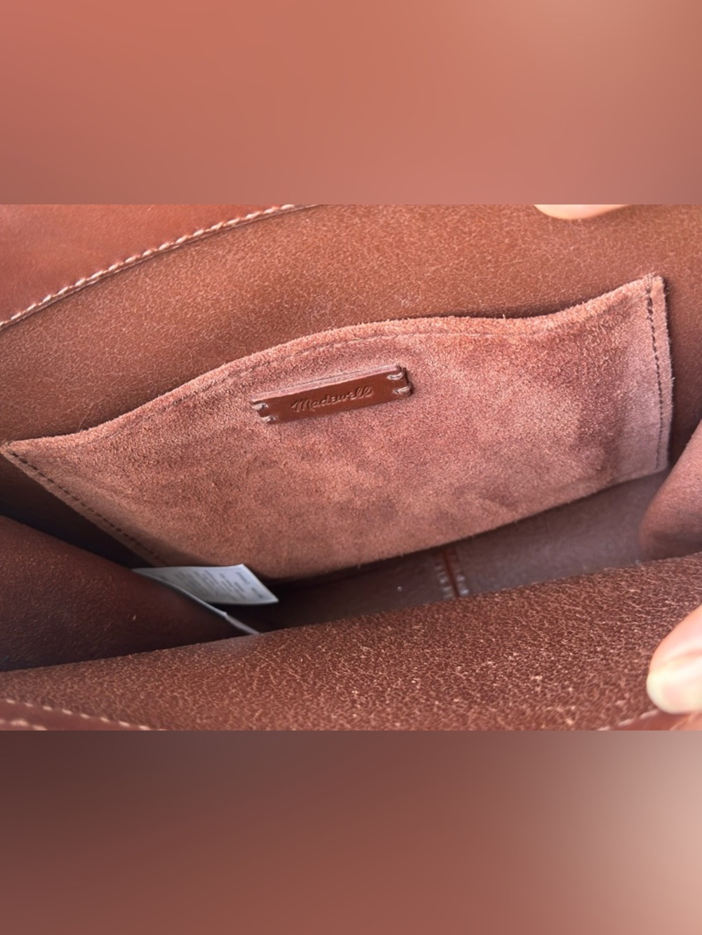 Madewell The Toggle Crossbody Bag in Cherry Wood Leather - Picture 8 of 11